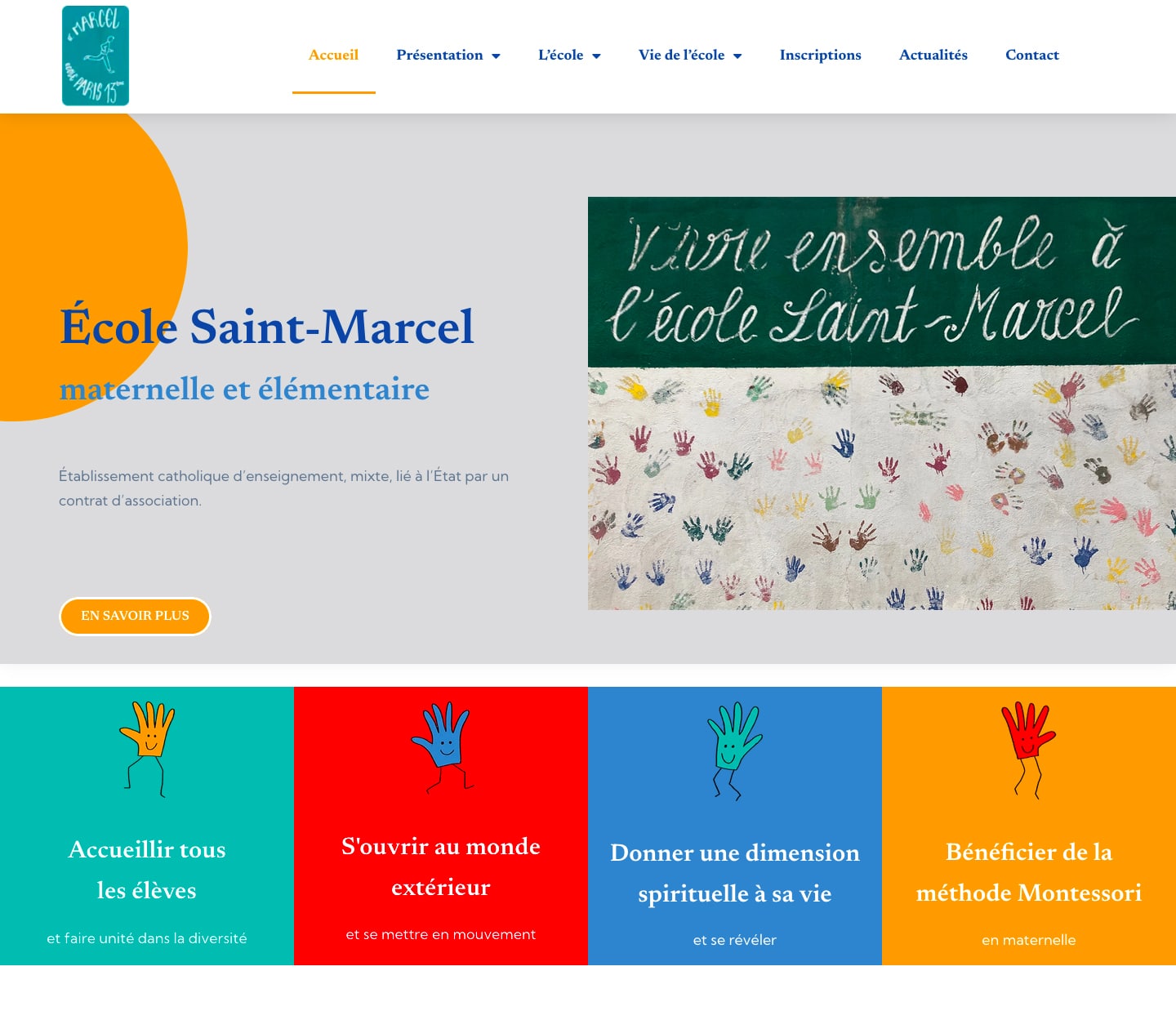 Site de l'école Saint-Marcel par Intermediart