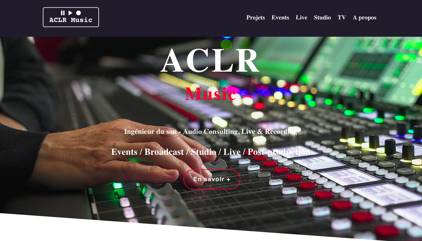 ACLR Music site WordPress
