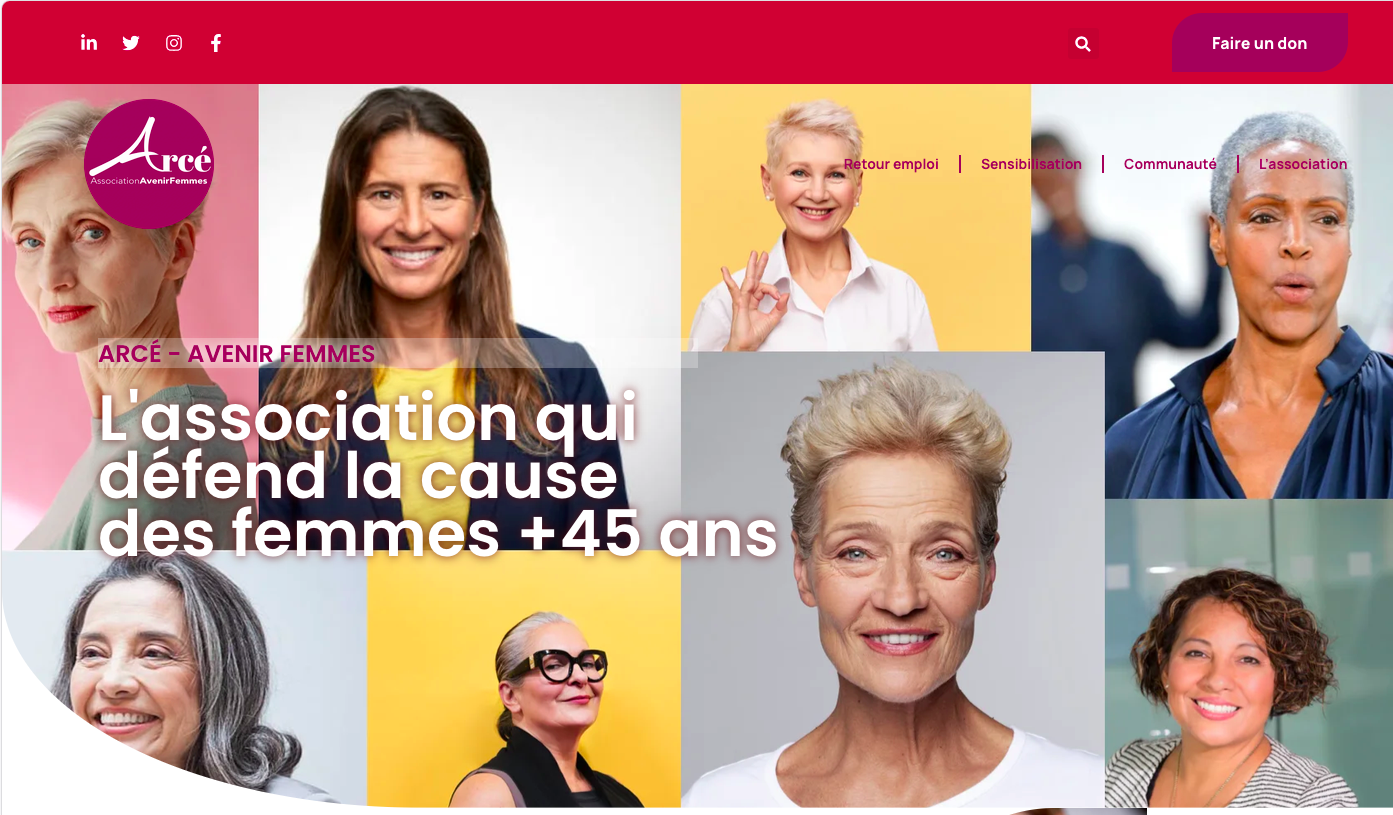 Avenir femmes, site associatif par intermedi@rt