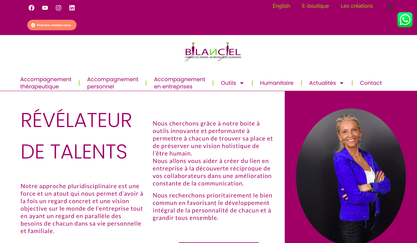 bilanciel site réalisé par Intermediart